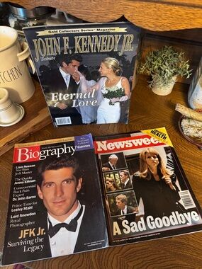 90’s John F. Kennedy Jr. Tribute Magazine bundle of 3